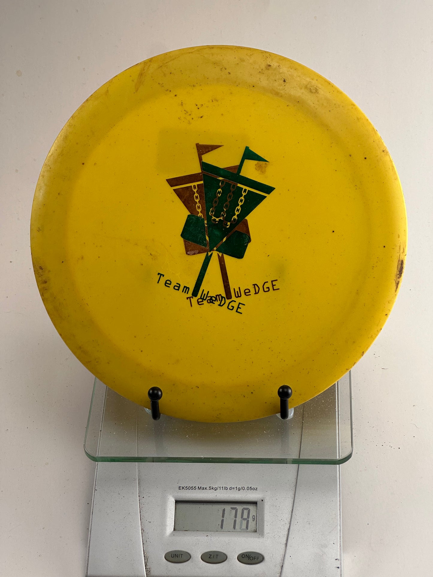 Innova DX Destroyer (Pre-Embossed) Team WeDG Stamp - Yellow
