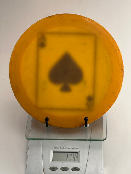 Innova DX Destroyer (Pre-Embossed) Yellow Custom Ace of Spades Dye