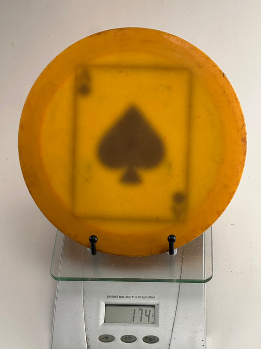 Innova DX Destroyer (Pre-Embossed) Yellow Custom Ace of Spades Dye