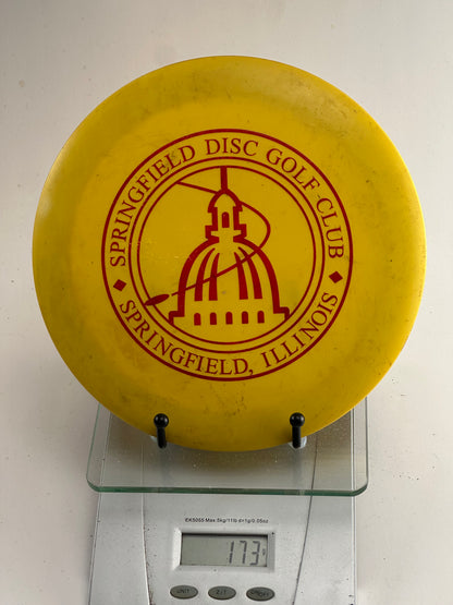 Innova DX Destroyer (Pre-Embossed) – Yellow Springfield Disc Golf Club Stamp