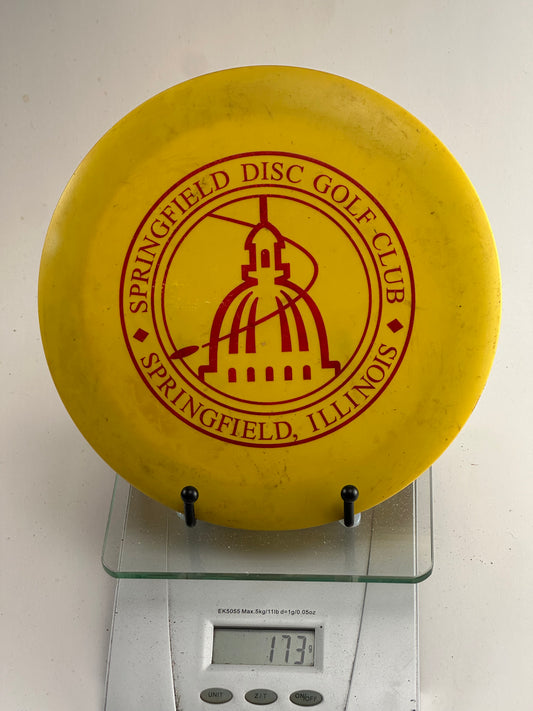 Innova DX Destroyer (Pre-Embossed) – Yellow Springfield Disc Golf Club Stamp