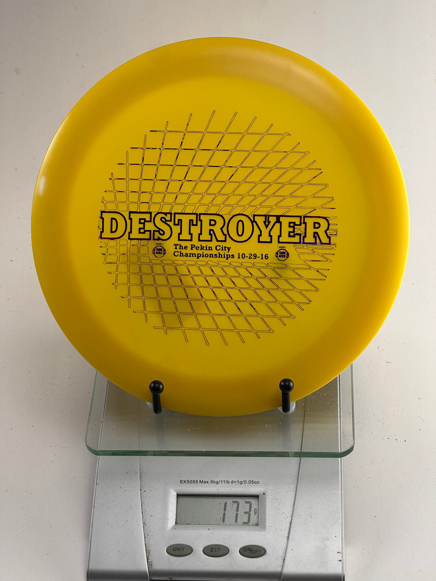 Innova Star Destroyer (Pre-Embossed) – Pekin City Championships Stamp, Yellow