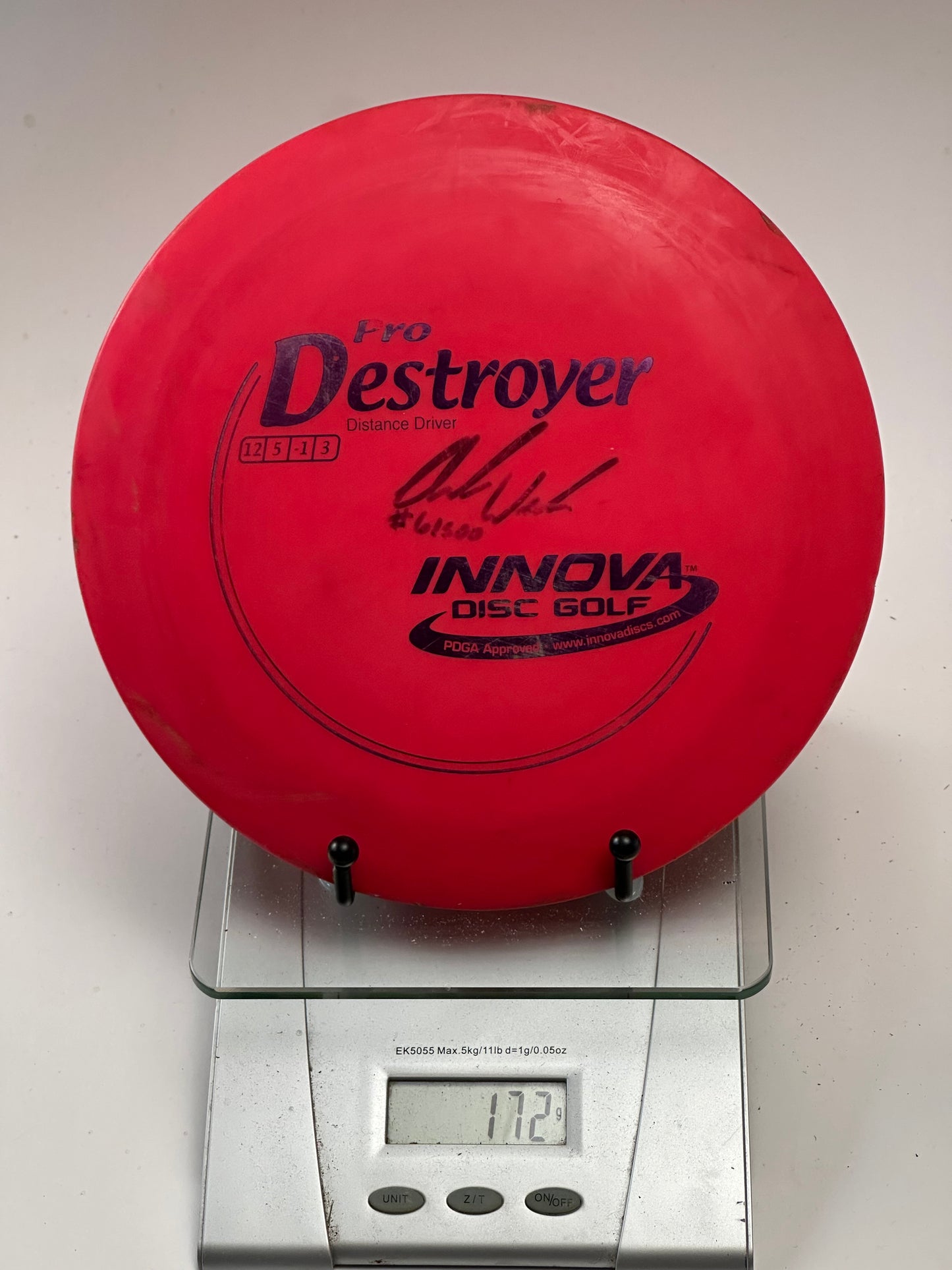 Innova Pro Destroyer Distance Driver (Red) - Signed, Used