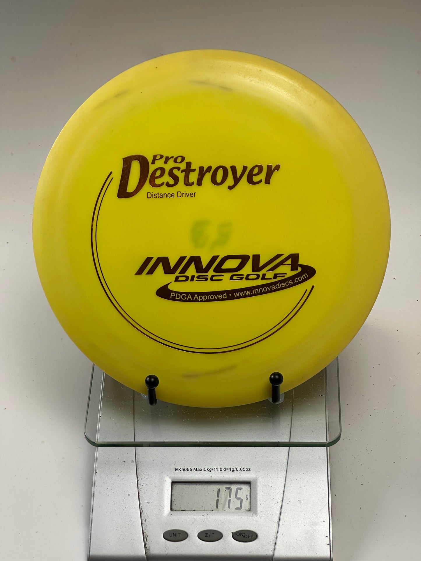 Innova Pro Destroyer Distance Driver - Yellow (175g) - Used