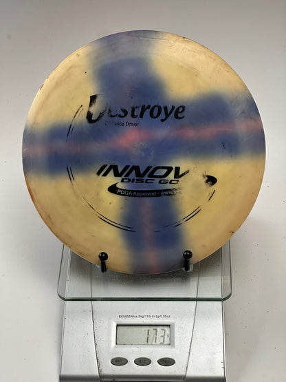 Innova Pro Destroyer Distance Driver – Swirly Yellow/Blue/Red (Used)