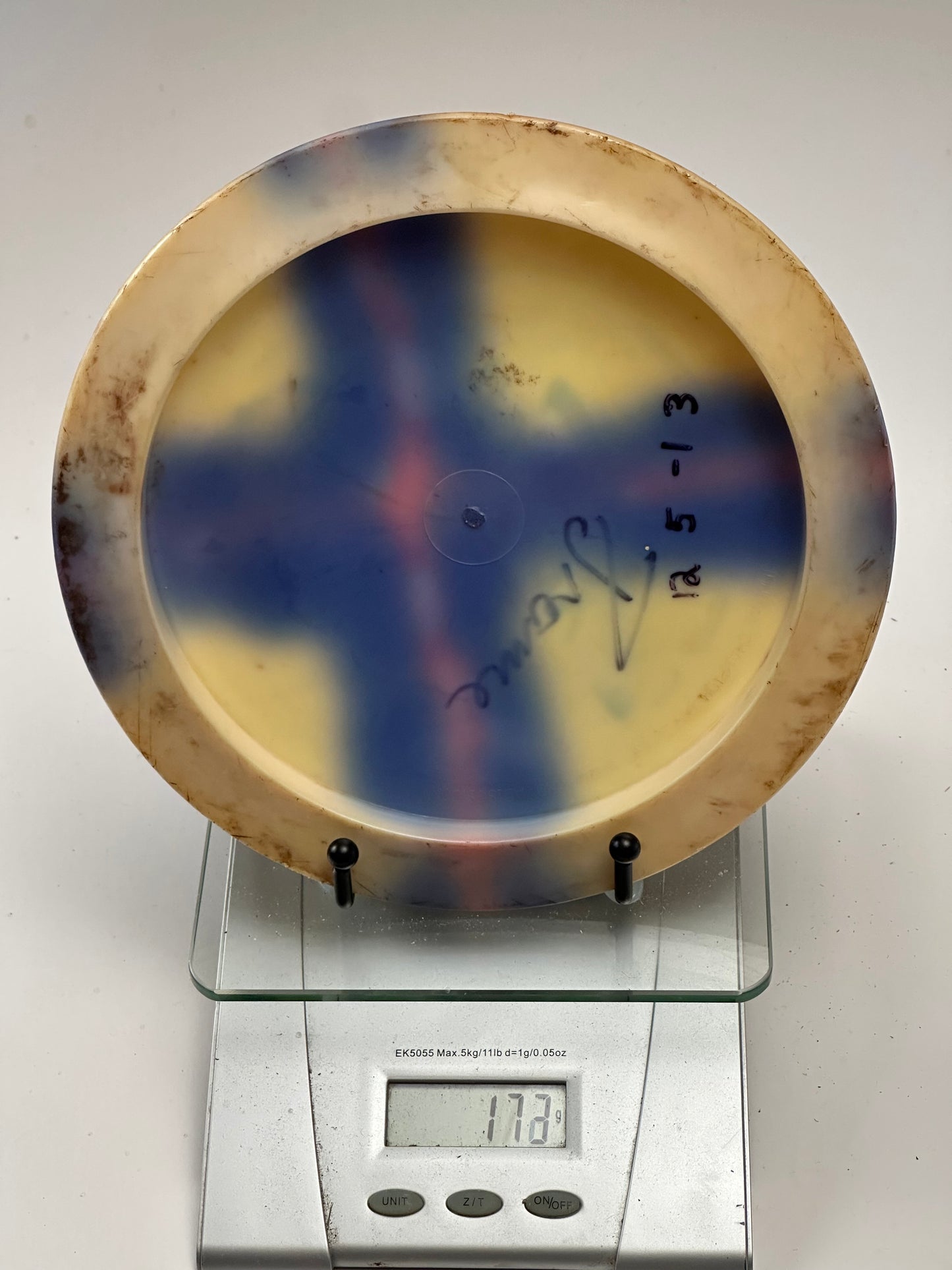 Innova Pro Destroyer Distance Driver – Swirly Yellow/Blue/Red (Used)