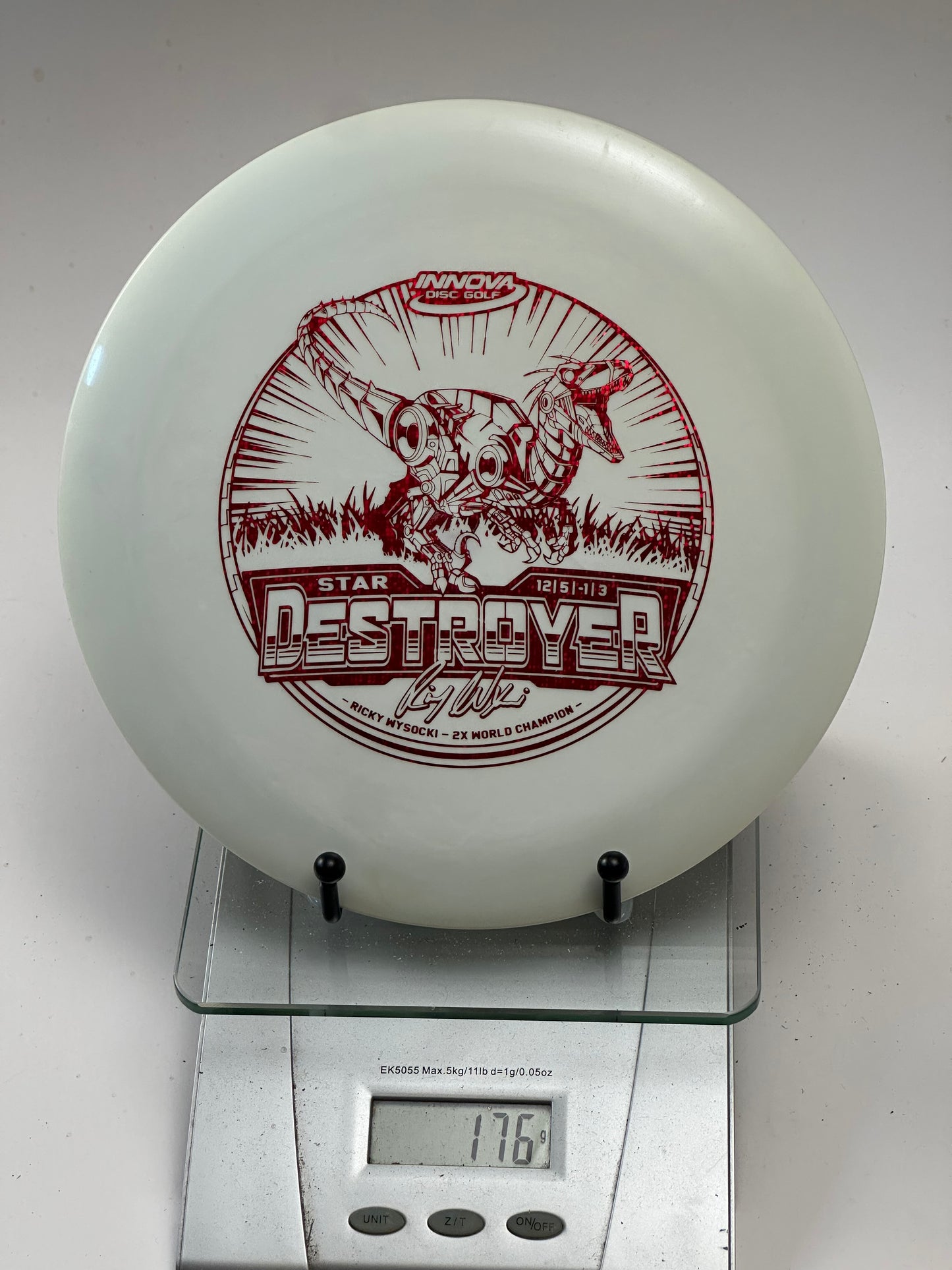Innova Star Destroyer Ricky Raptor (White/Red Stamp) Distance Driver