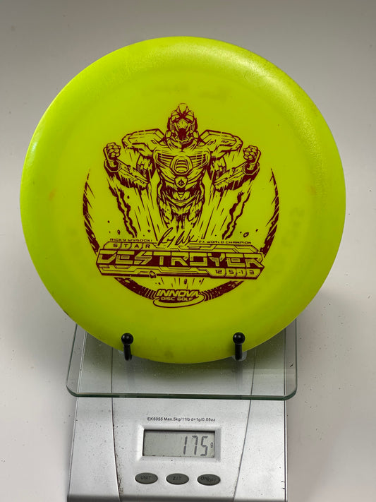 Innova Star Destroyer Ricky Wysocki Robot Stamp Yellow Distance Driver