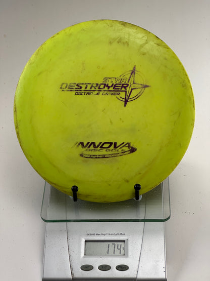 Innova Star Destroyer (SDS/DS Patent Numbers) Yellow 174g
