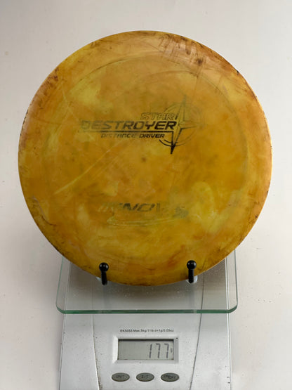 Innova Star Destroyer Distance Driver - Yellow, Patent No., Inked (Used)