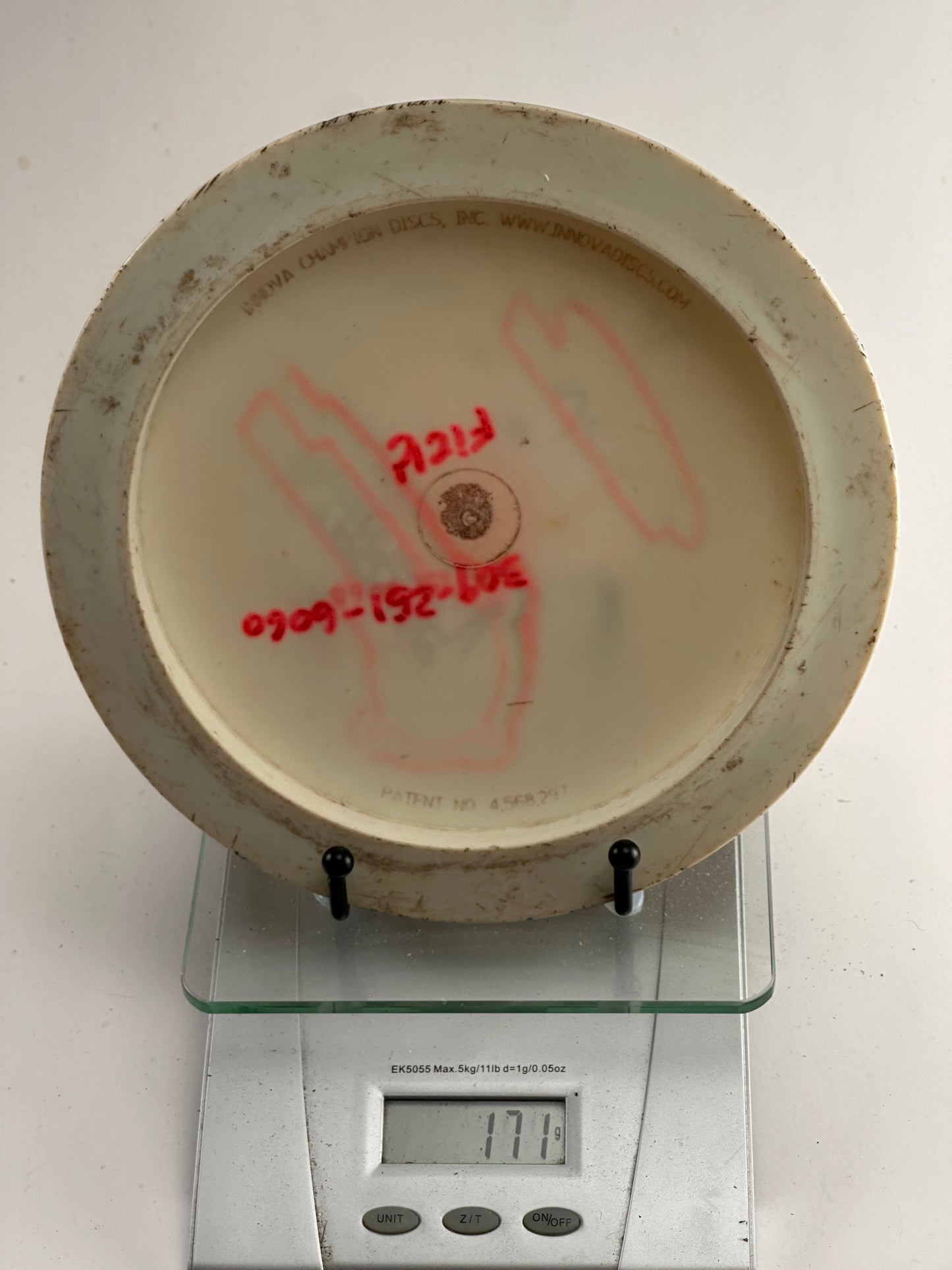 Innova Star Destroyer (SDS/DS Patent Numbers) White – Inked, Heavy Wear