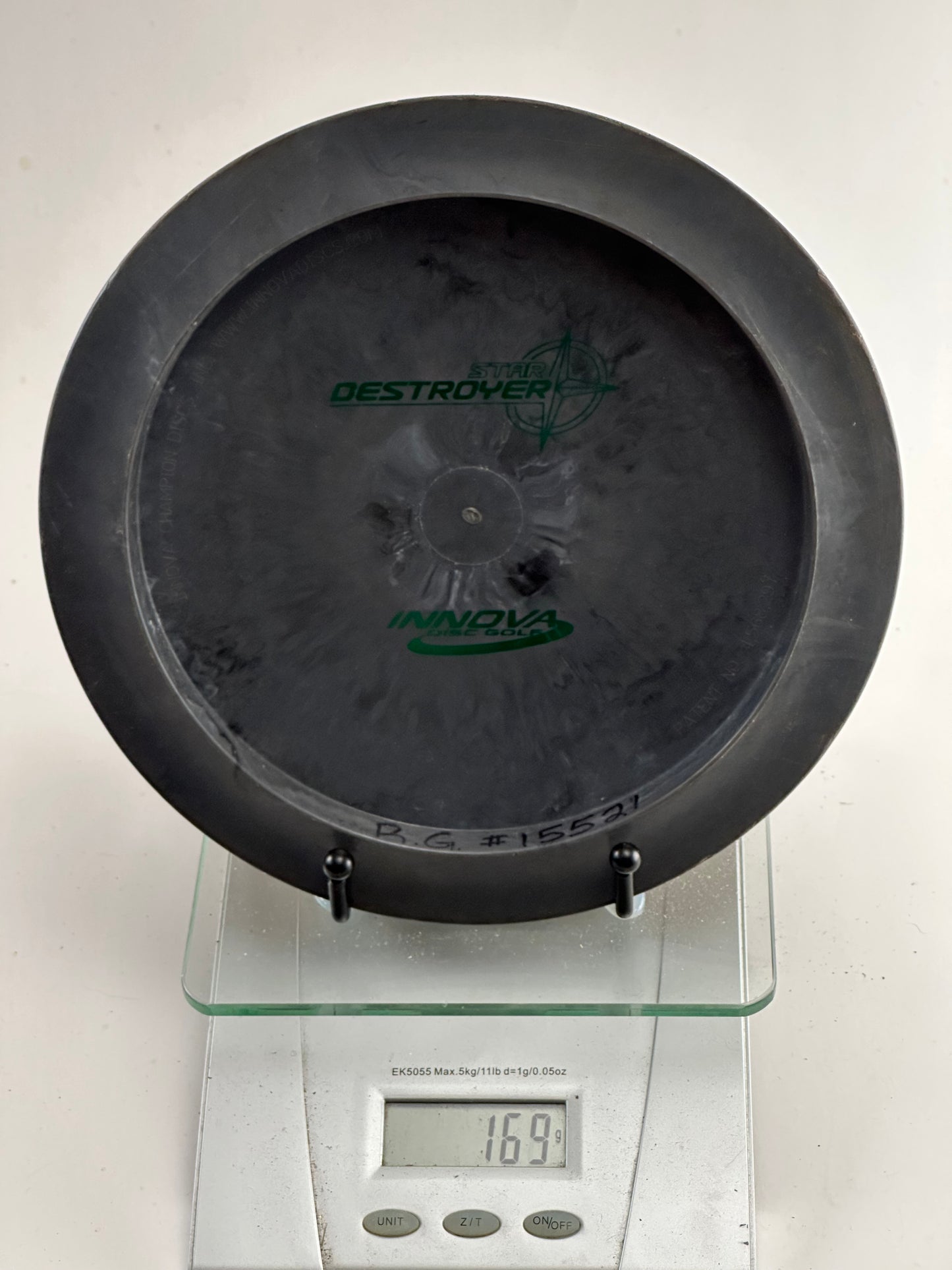 Innova Star Destroyer (Patent Numbers) - Black w/ Green Stamp