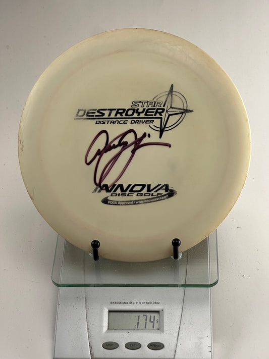 Innova Star Destroyer (Patent Numbers) White Distance Driver - Signed, Used