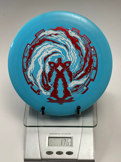 Innova Star Destroyer (Star Embossed) Blue w/ Robot Swirl Stamp, 176g