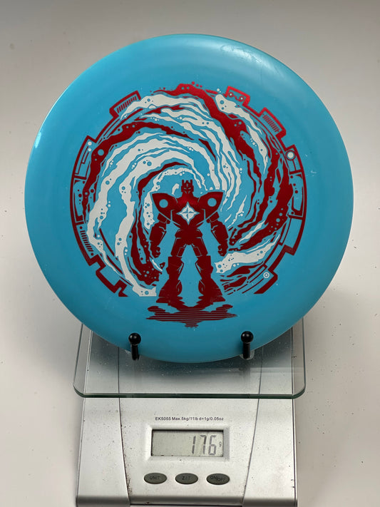 Innova Star Destroyer (Star Embossed) Blue w/ Robot Swirl Stamp, 176g