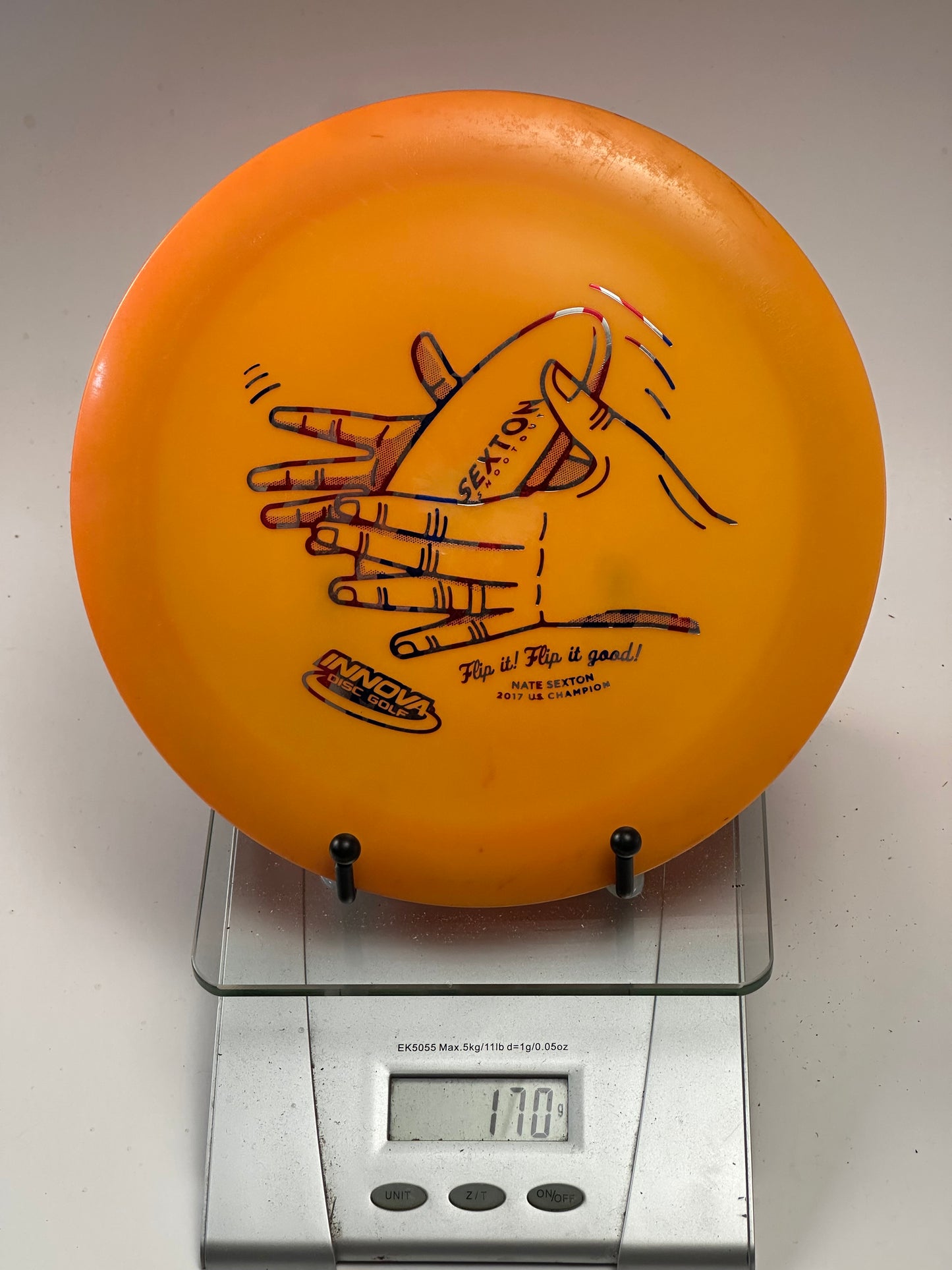 Innova Star Destroyer 170g Orange – Nate Sexton “Flip it good!” Stamp