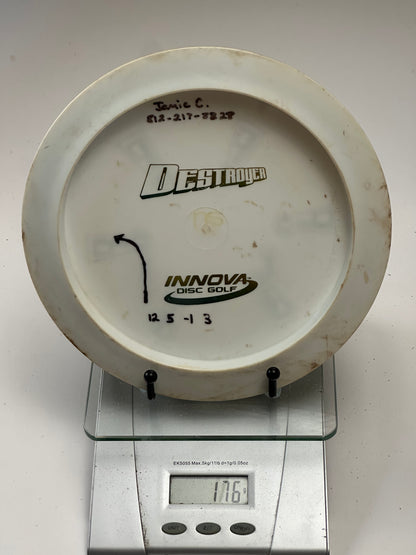Innova Star Destroyer (Star Embossed) White w/ Green Exclamation Stamp, 176g