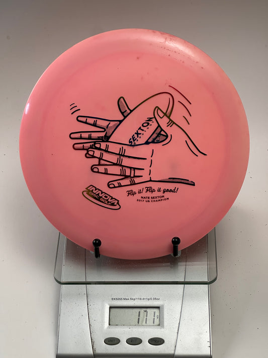 Innova Star Destroyer Pink 171g Nate Sexton “Flip it!” 2017 US Champ Stamp
