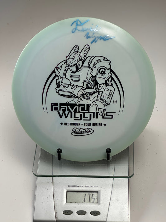 Innova Star Destroyer David Wiggins Jr Tour Series Robot Stamp Signed (175g)