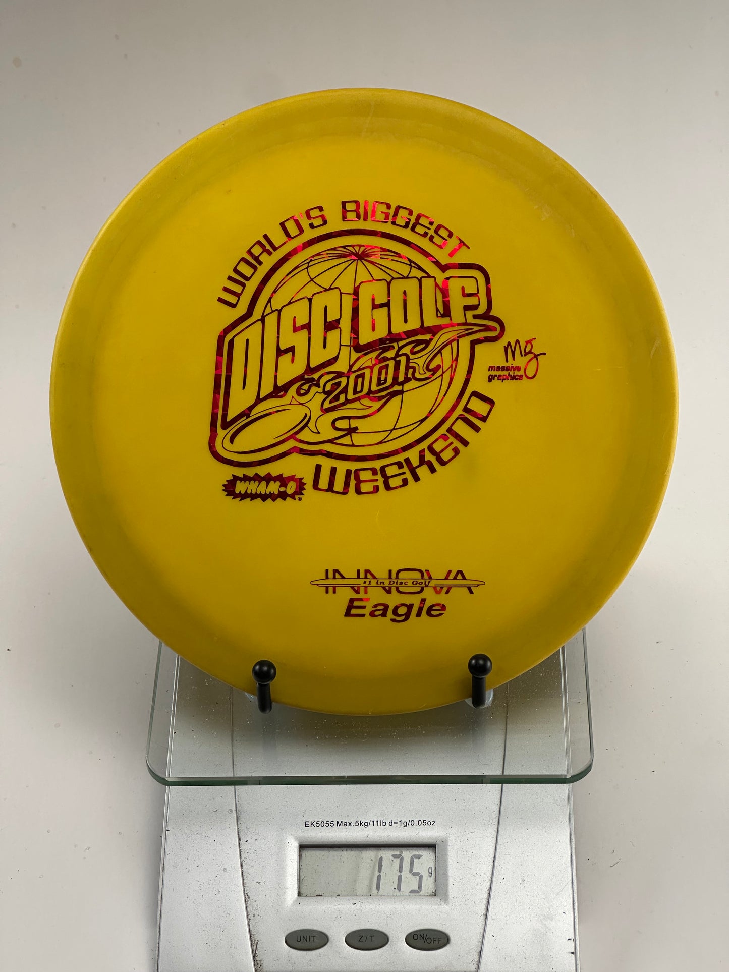 Innova DX Eagle – World's Biggest Disc Golf Weekend 2004 Stamp (Yellow)