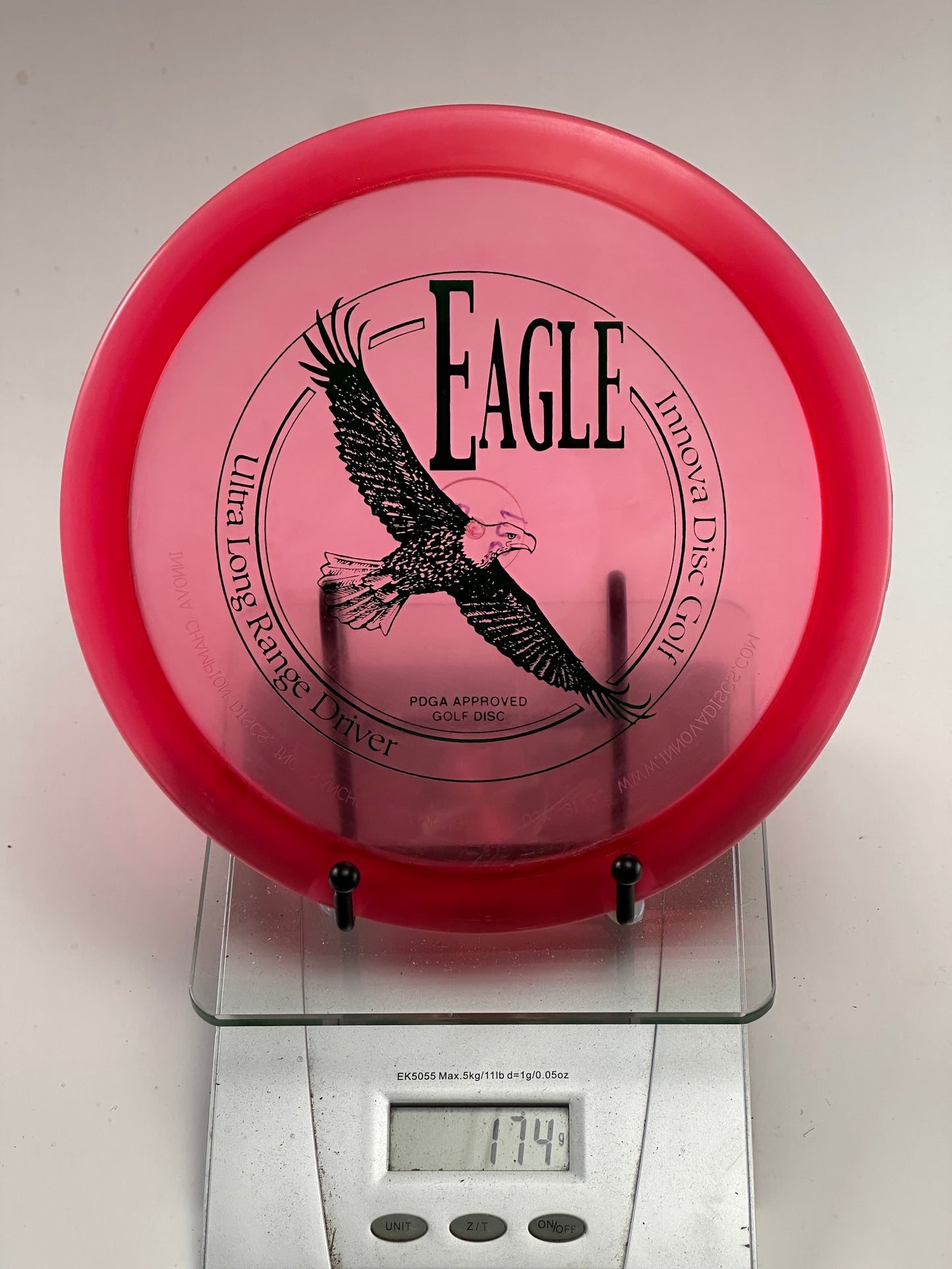Innova Champion Eagle Distance Driver - Transparent Red - Eagle Stamp