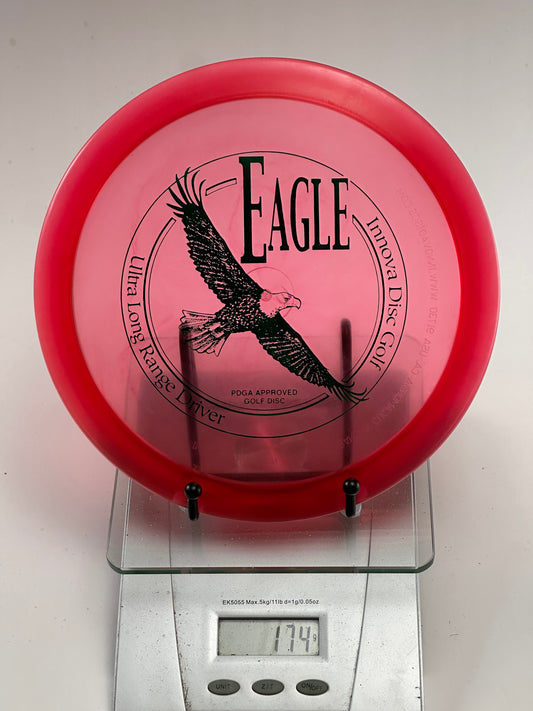 Innova Champion Eagle Distance Driver - Transparent Red Eagle Stamp