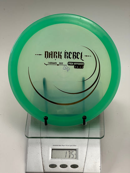Innova Dark Rebel Halo Star Fairway Driver (Green Rim, Clear Center)