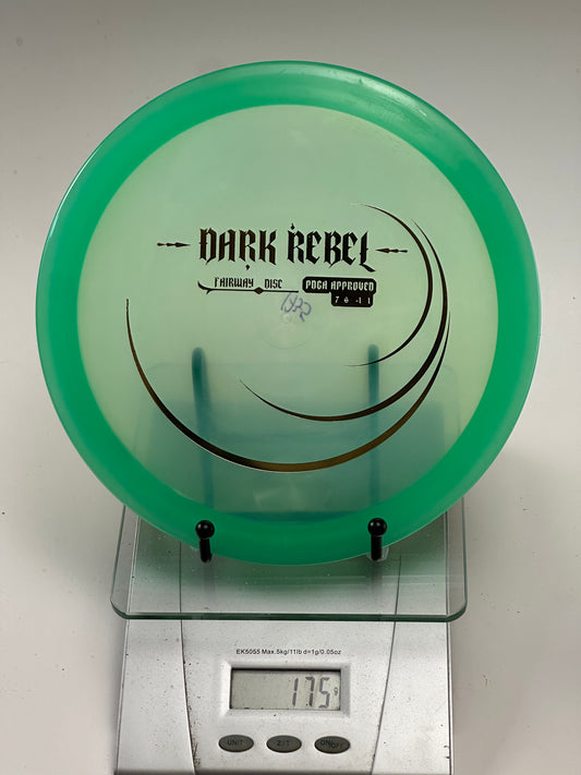 Innova Dark Rebel Halo Star Fairway Driver (Green Rim, Clear Center)