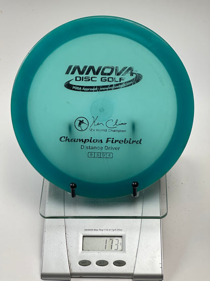 Innova Champion Firebird Distance Driver (Ken Climo 12x Stamp) - Teal