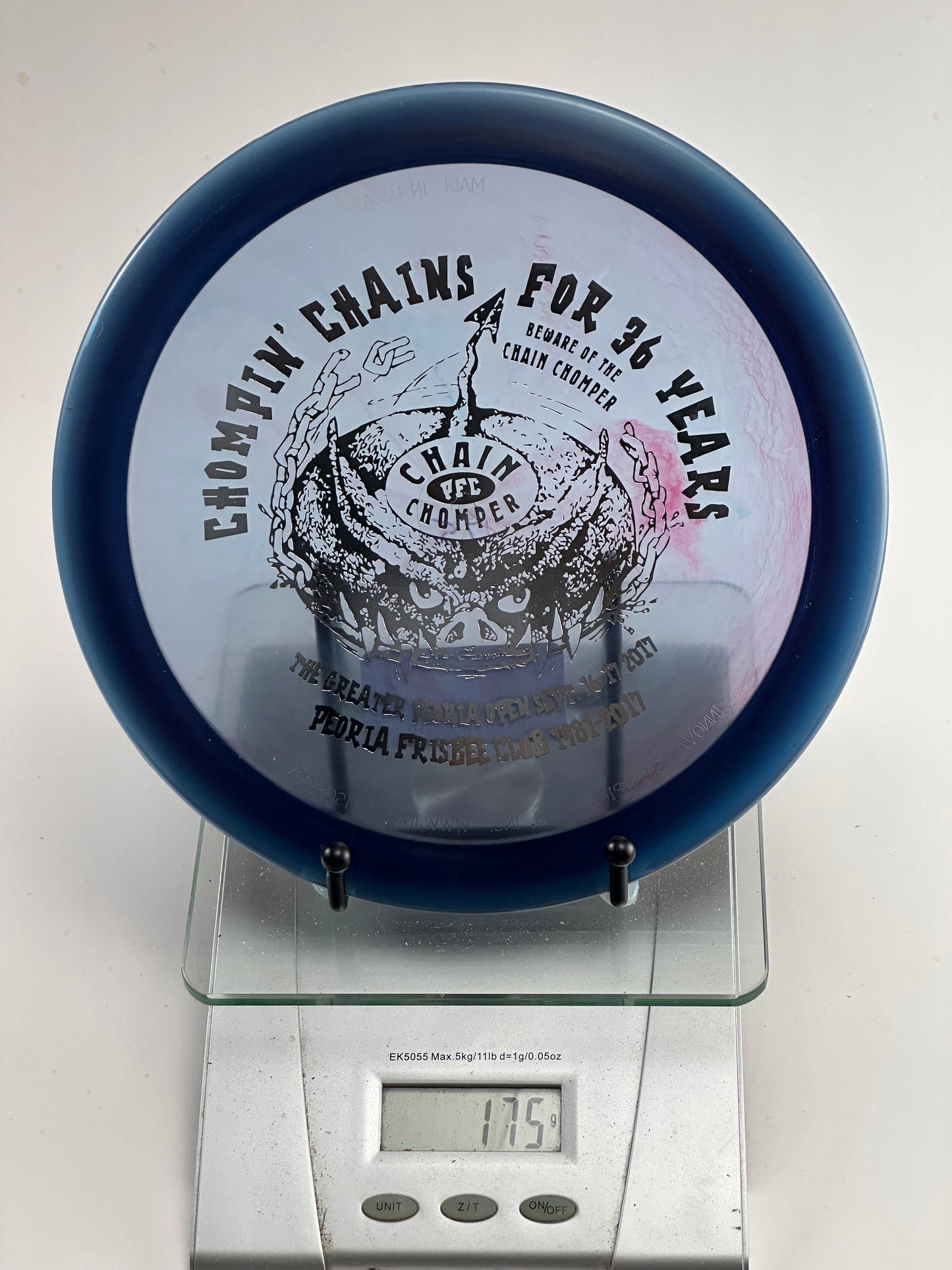 Innova Champion Firebird – Blue – Chompin' Chains 36 Years PFC Stamp