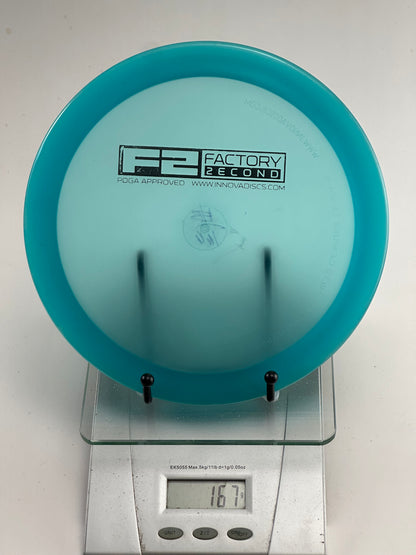 Innova Firebird F2 Champion Clear Teal Overstable Fairway Driver