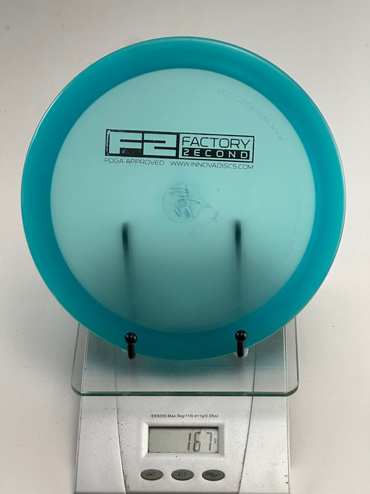 Innova Firebird F2 Champion Clear Teal Overstable Fairway Driver