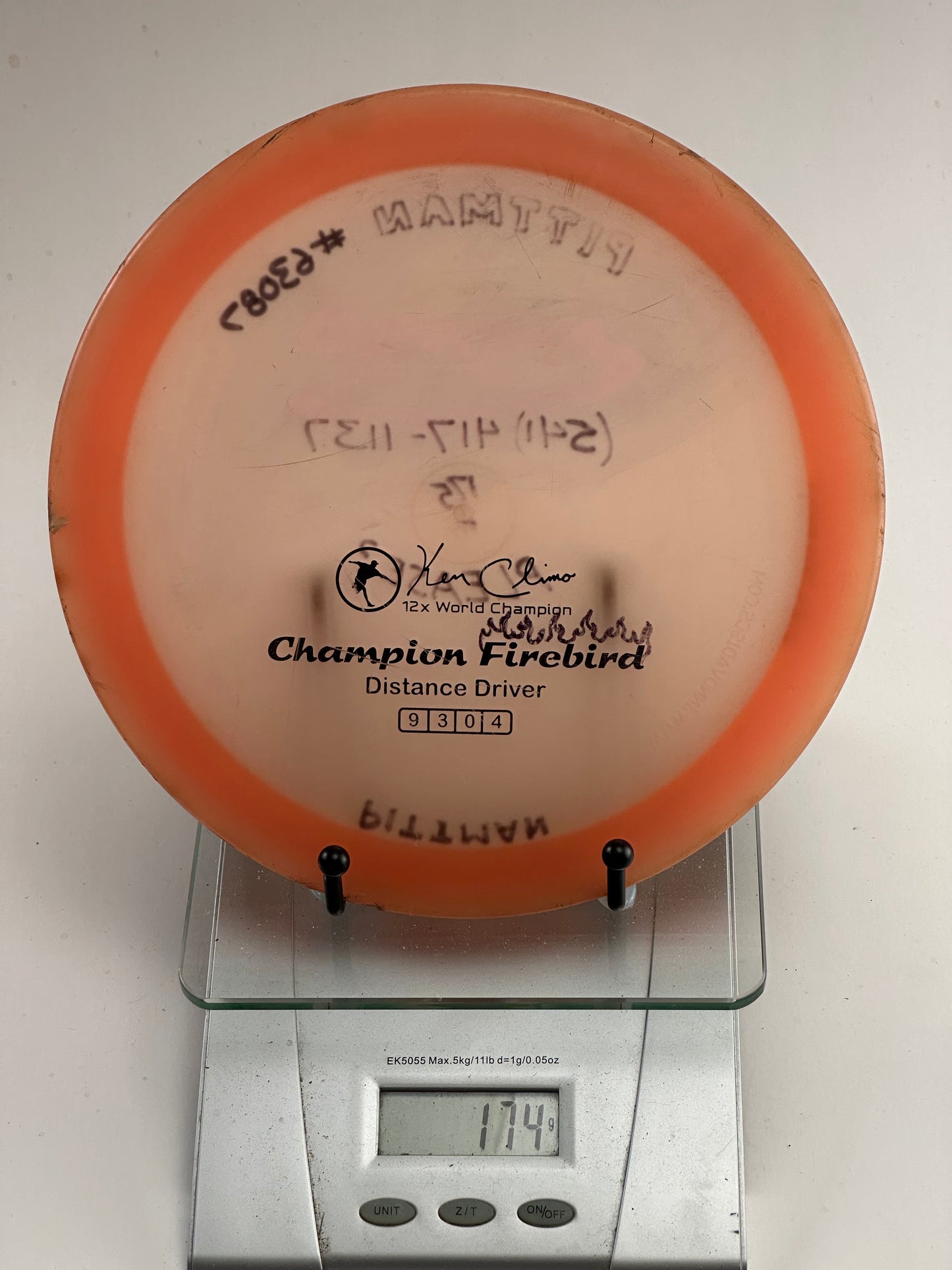 Innova Champion Firebird (Ken Climo 12x) Clear w/ Orange Rim