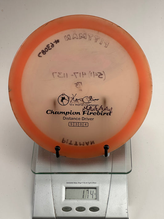 Innova Champion Firebird (Ken Climo 12x) Clear w/ Orange Rim