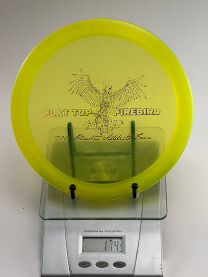 Innova Champion Flat Top Firebird – Transparent Yellow (Plastic Addicts Stamp)