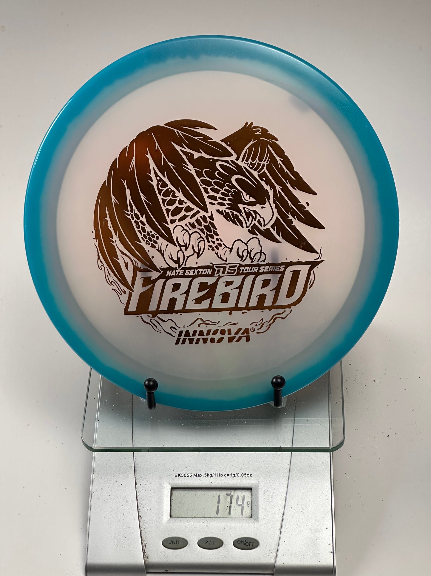 Innova Glow Champion Firebird (Nate Sexton 2024 TS) Blue Rim/White