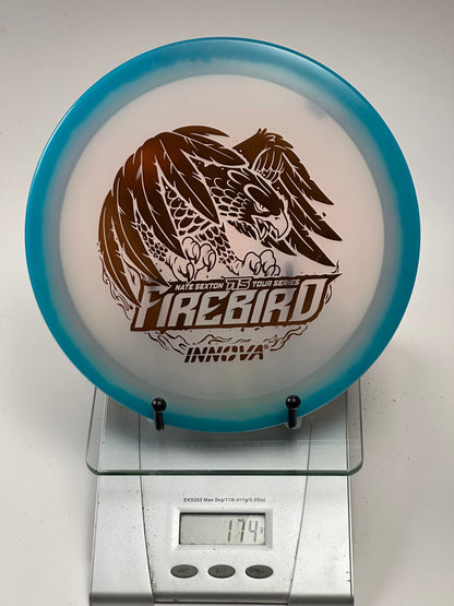 Innova Glow Champion Firebird (Nate Sexton 2024 TS) Blue Rim/White