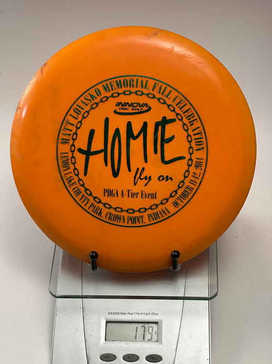 Innova DX Foxbat 179g Orange “Homie” Matt Lovasko Memorial Stamp