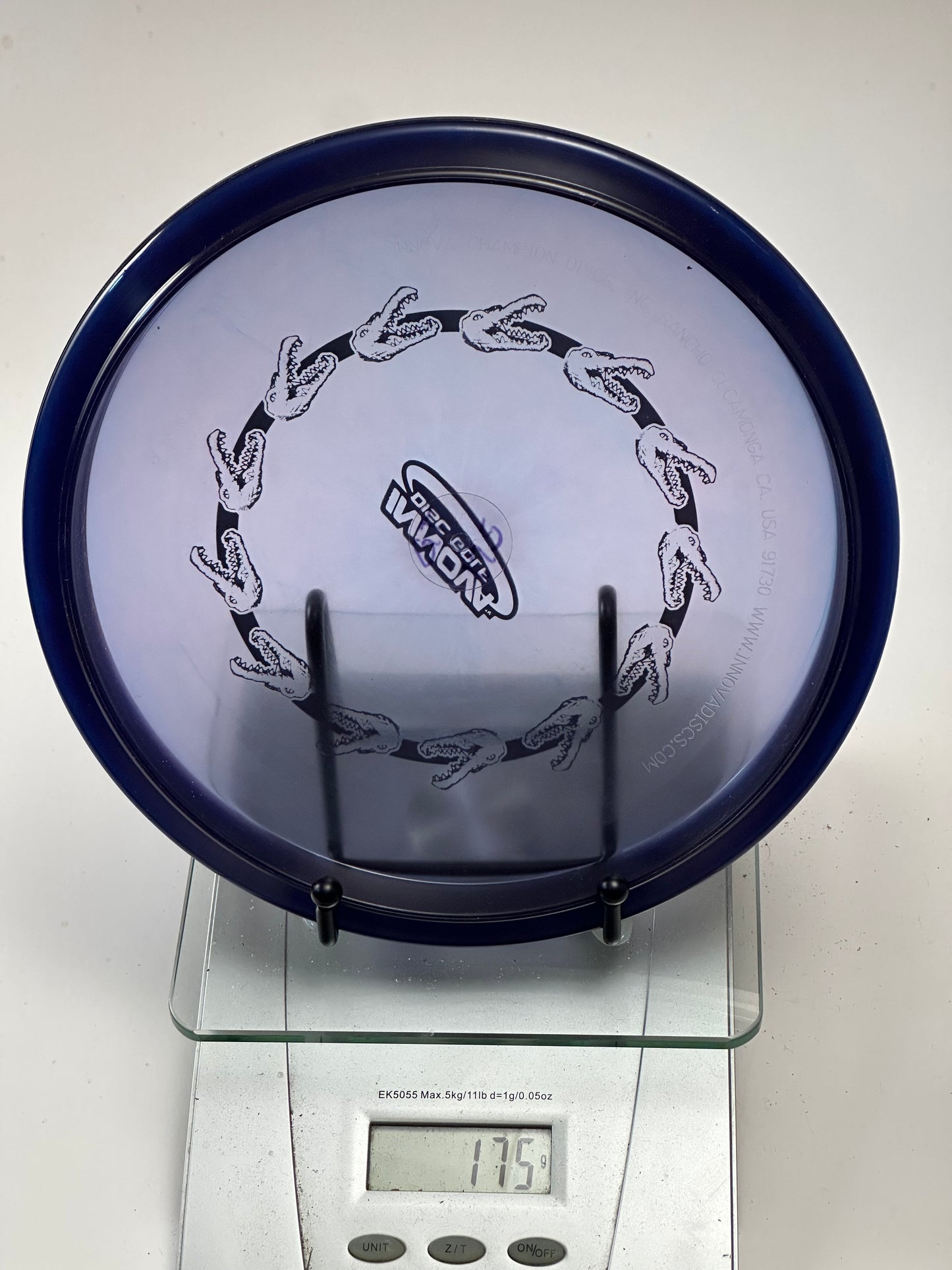 Innova Champion Gator Approach Disc - Transparent w/ Blue Rim (175g)