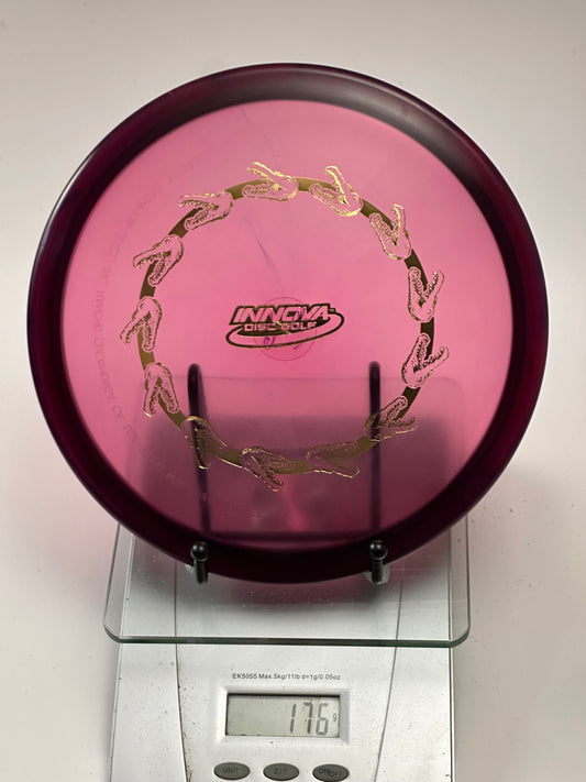 Innova Champion Gator – Transparent Purple/Pink w/ Alligator Ring Stamp