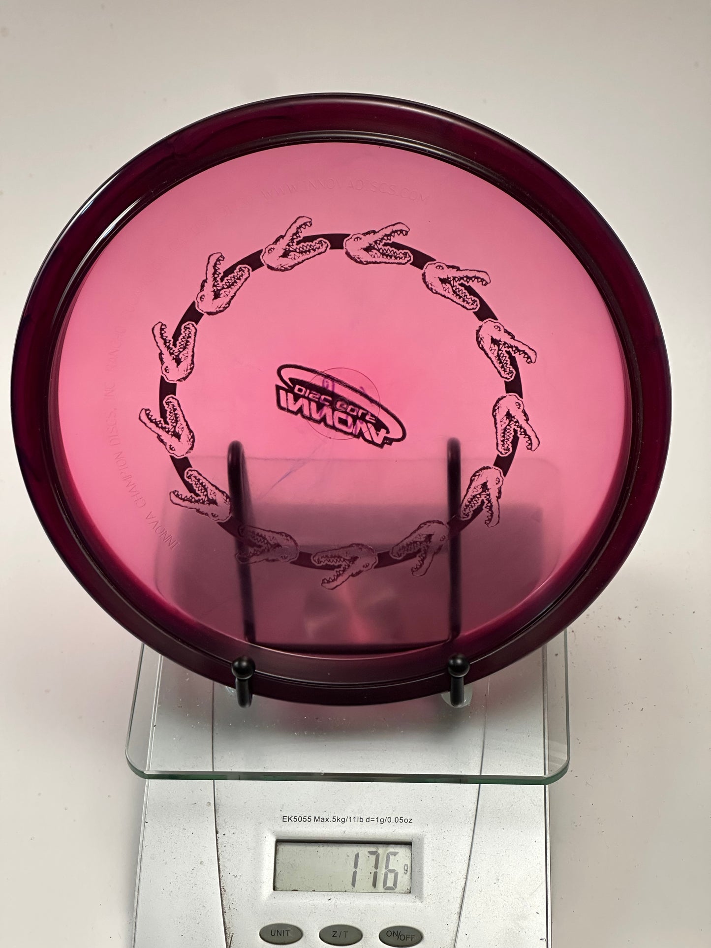 Innova Champion Gator – Transparent Purple/Pink w/ Alligator Ring Stamp