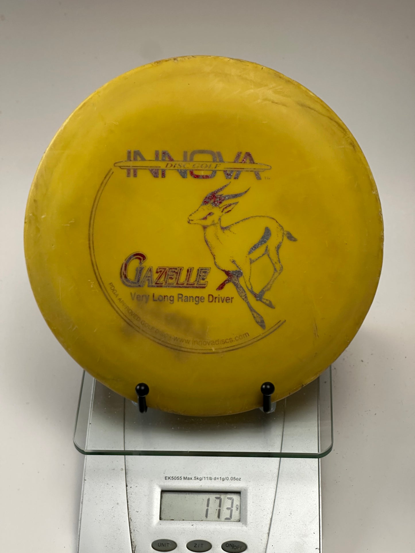 Innova DX Gazelle (173g) Yellow Vintage Gazelle Stamp