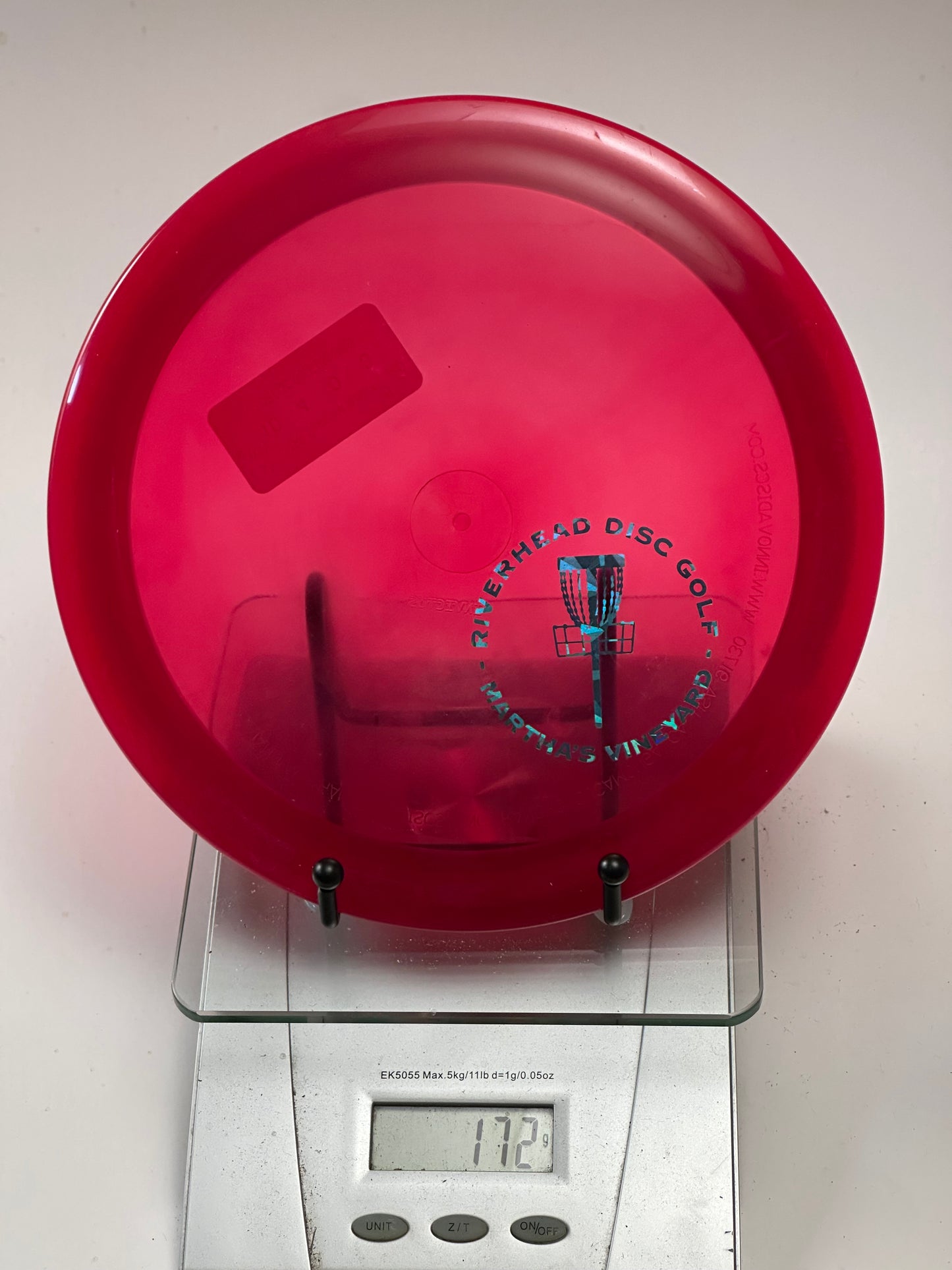 Innova Champion Invictus – Transparent Red – Riverhead Disc Golf Stamp