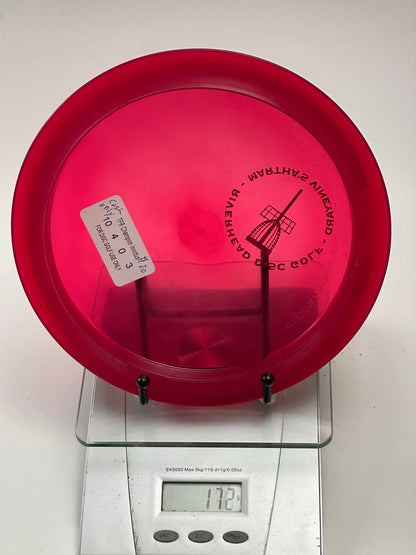 Innova Champion Invictus – Transparent Red – Riverhead Disc Golf Stamp