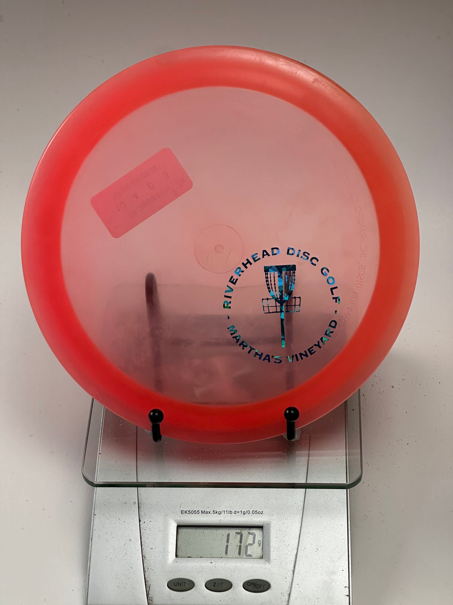 Innova Champion Invictus (Transparent Red) Riverhead Disc Golf Stamp
