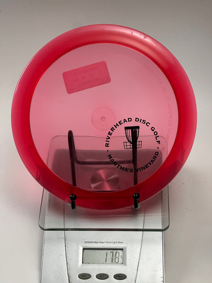 Innova Champion Invictus – Transparent Red – Riverhead Disc Golf Stamp 178g
