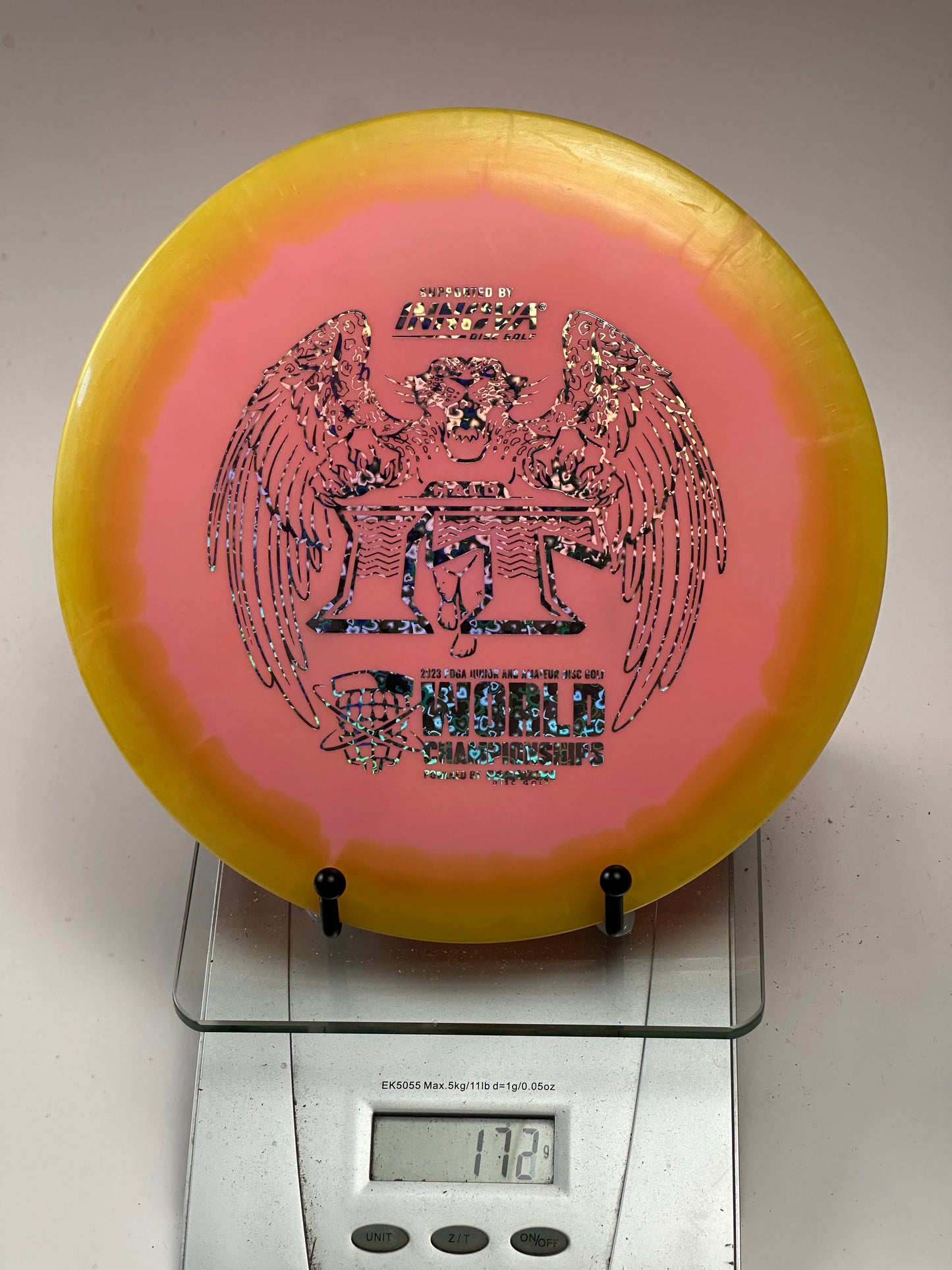 Innova Halo Star IT Pink/Yellow 2023 Worlds Eagle Stamp