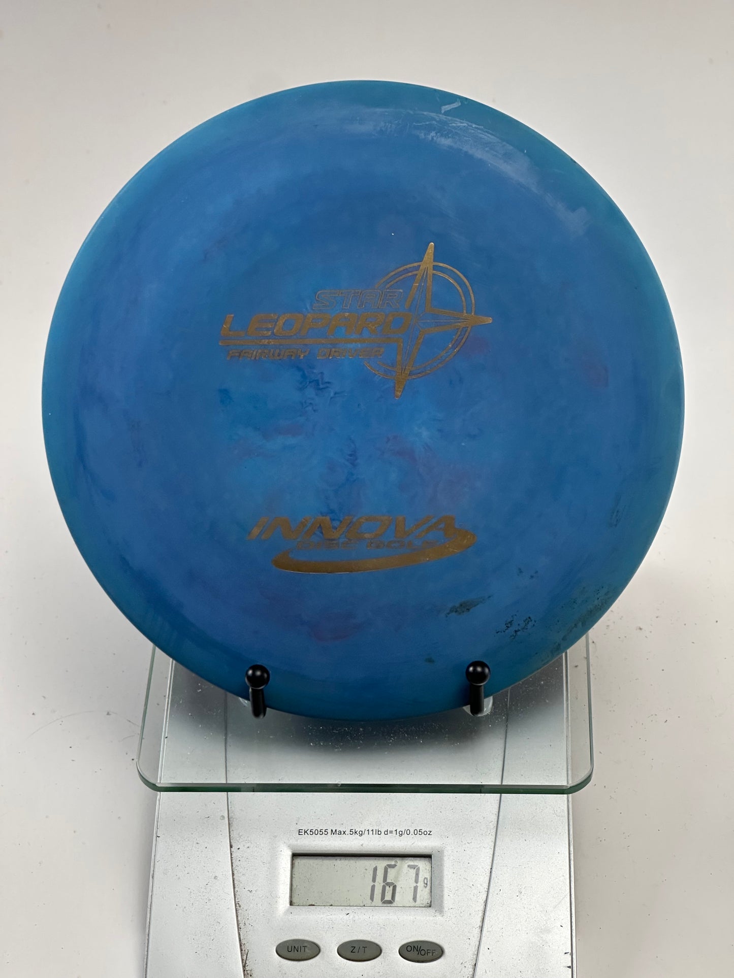 Innova Star Leopard Fairway Driver - Blue w/ Gold Star Leopard Stamp