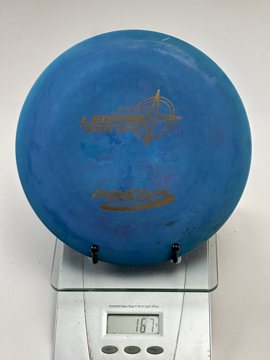 Innova Star Leopard Fairway Driver - Blue w/ Gold Star Leopard Stamp