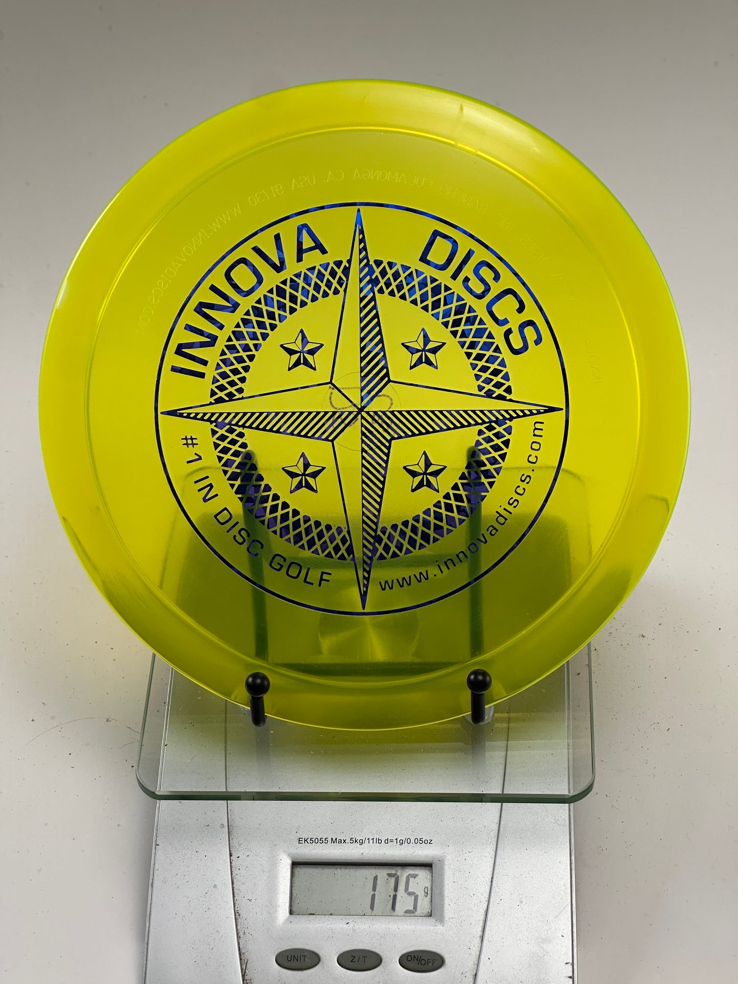 Innova Champion Leopard3 Transparent Yellow w/ Blue Compass Stamp
